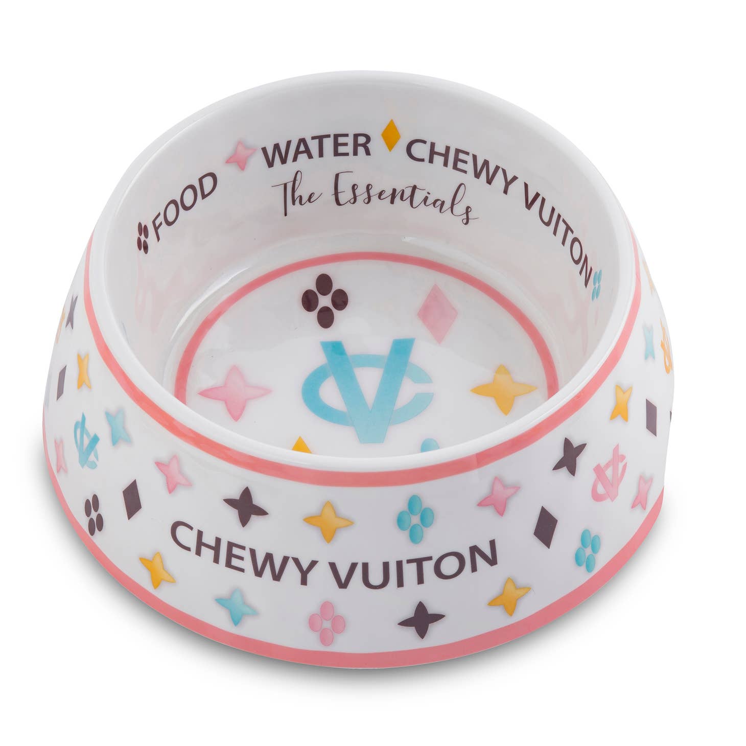 Small Cute Pastel Pattern Dog Bowl