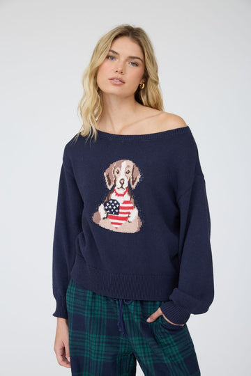 American Heart Puppy Knit Sweater