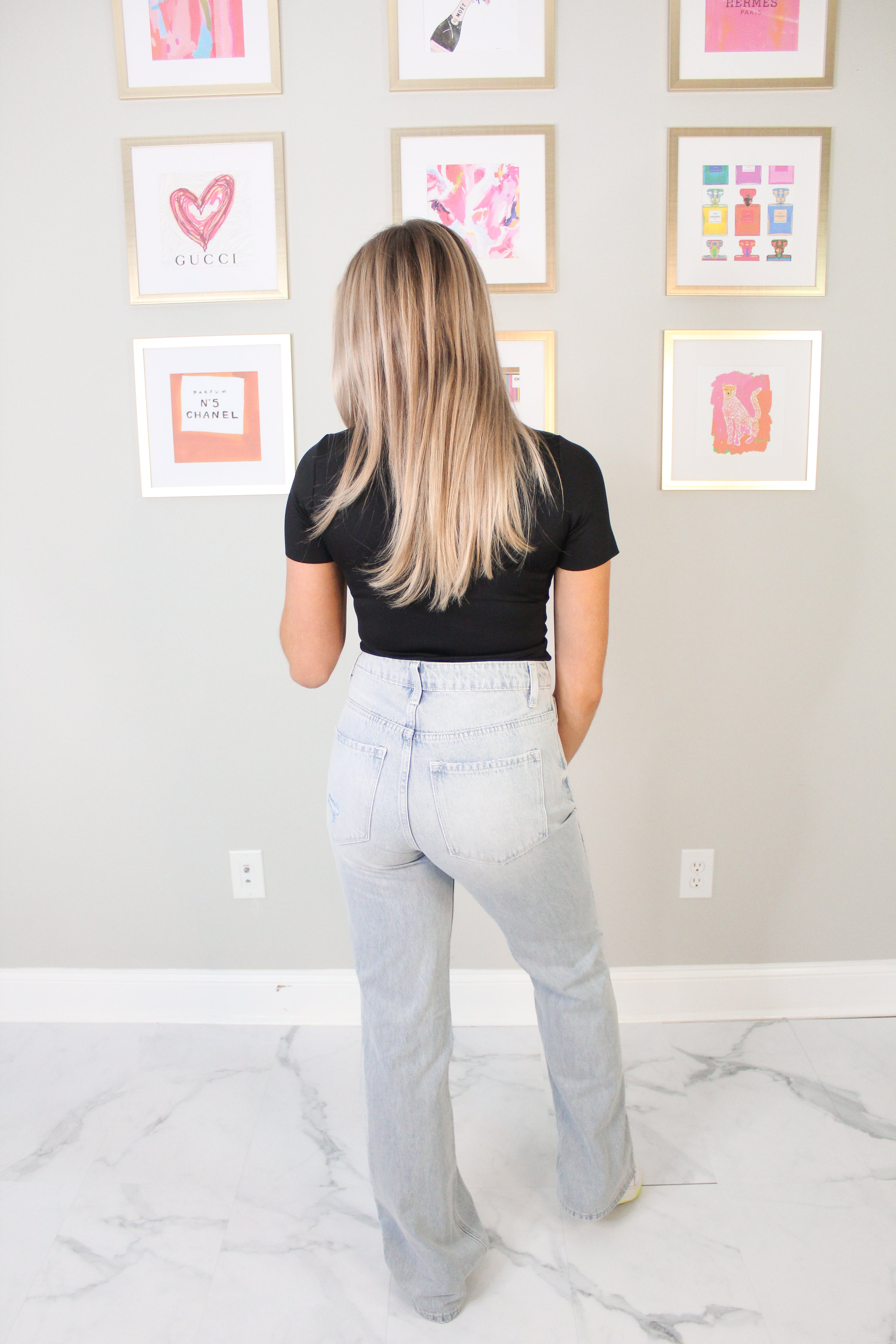 Black Short Sleeve Scuba Bodysuit