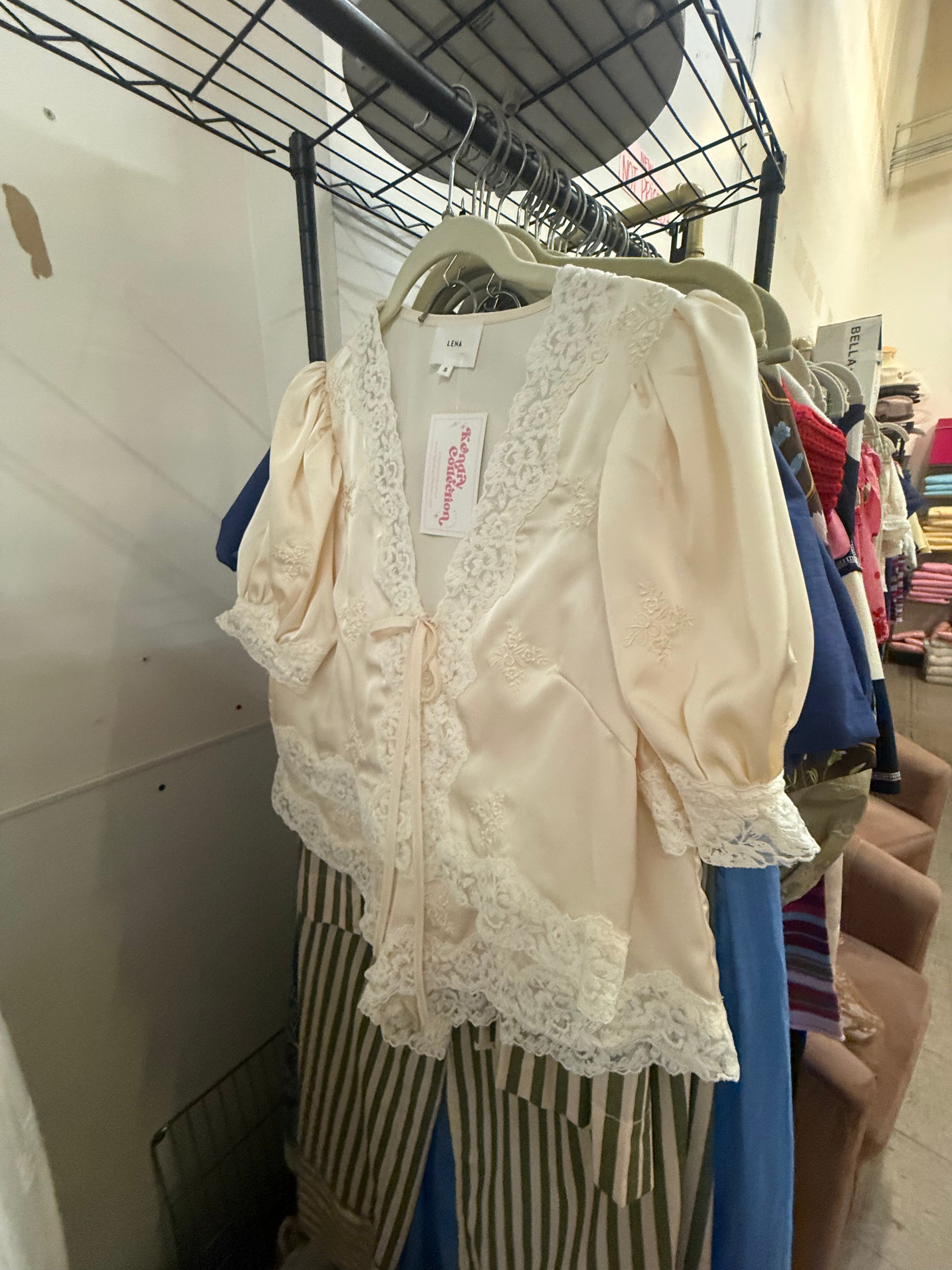 Satin Lace Top and Shorts Set