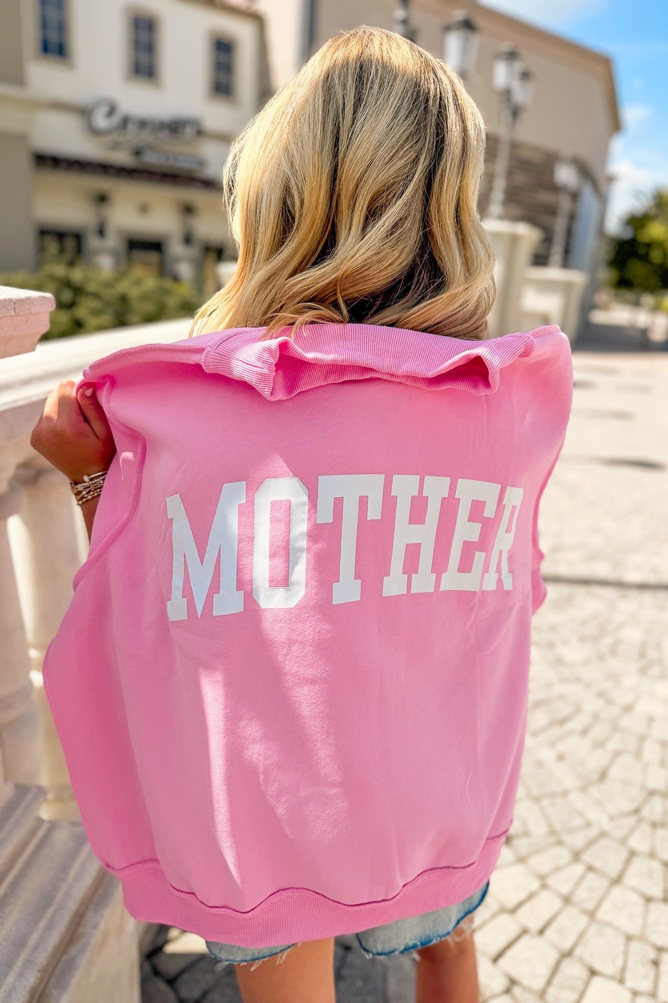 Mother X Cool Mom Reversible Mock Neck Sweatshirt