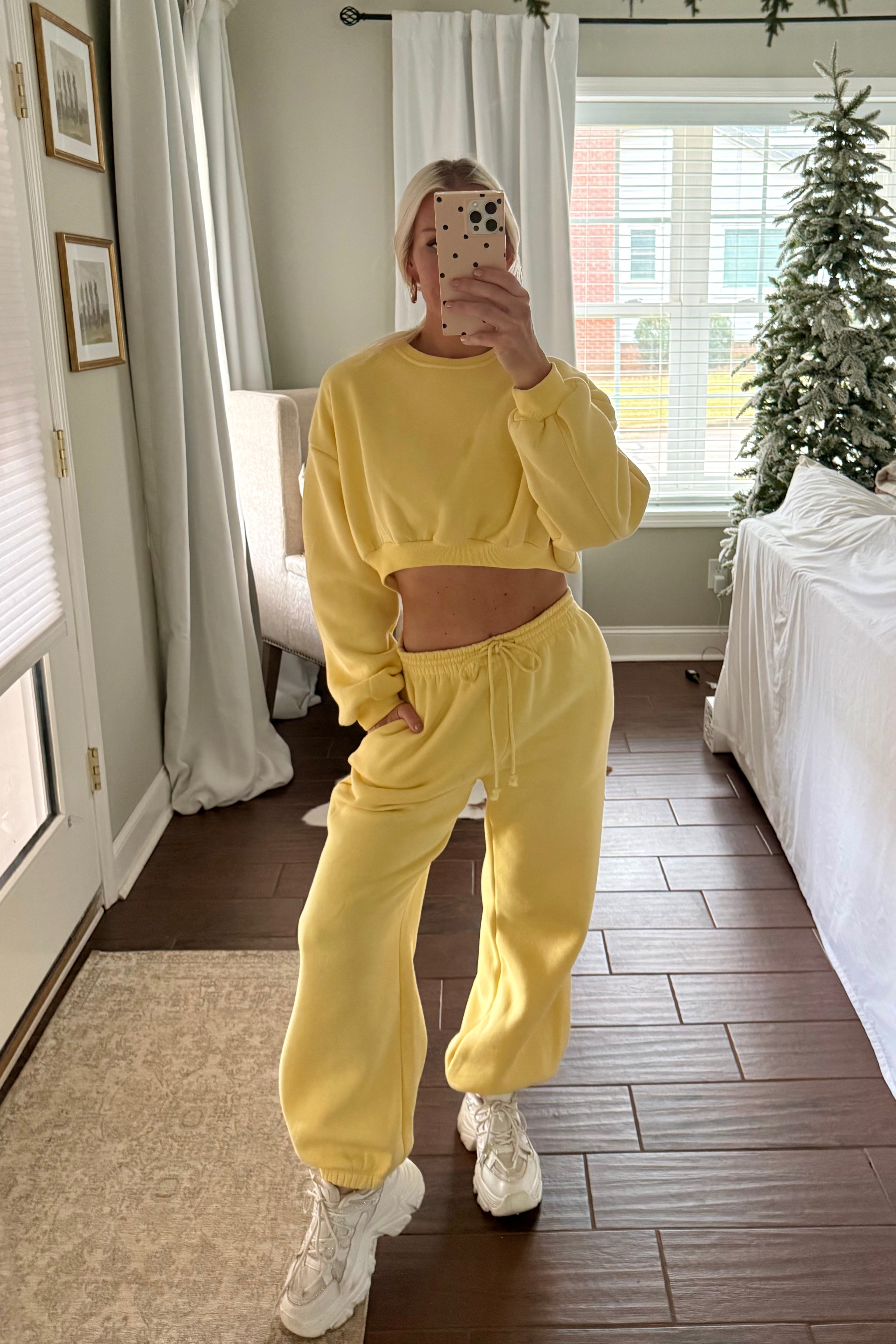 Yellow Drawstring Joggers