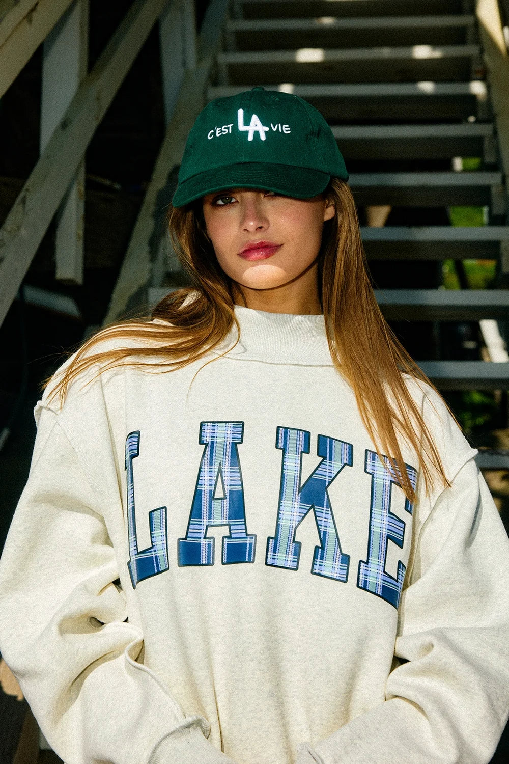 Lake X Mountain Reversible Mock Neck Sweatshirt